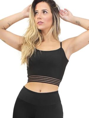 Cropped Fitness Alcinha MoveOn