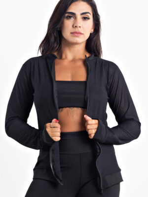 Casaco Manga Longa Dry Fitness Feminino